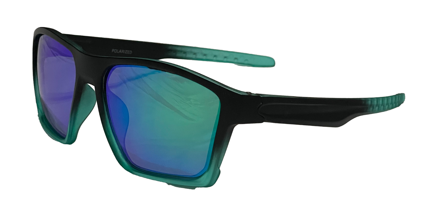 Aqua Black Squares