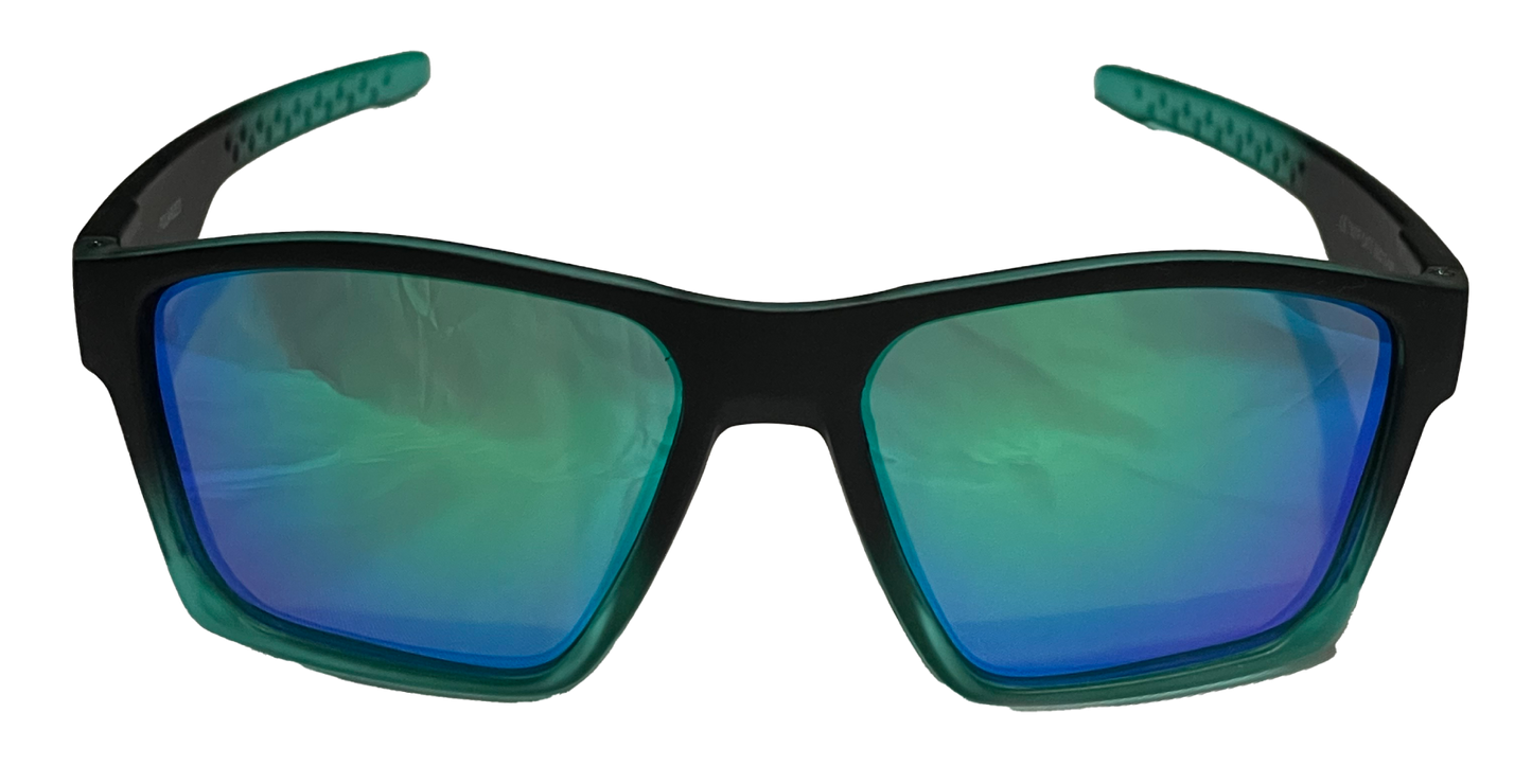 Aqua Black Squares
