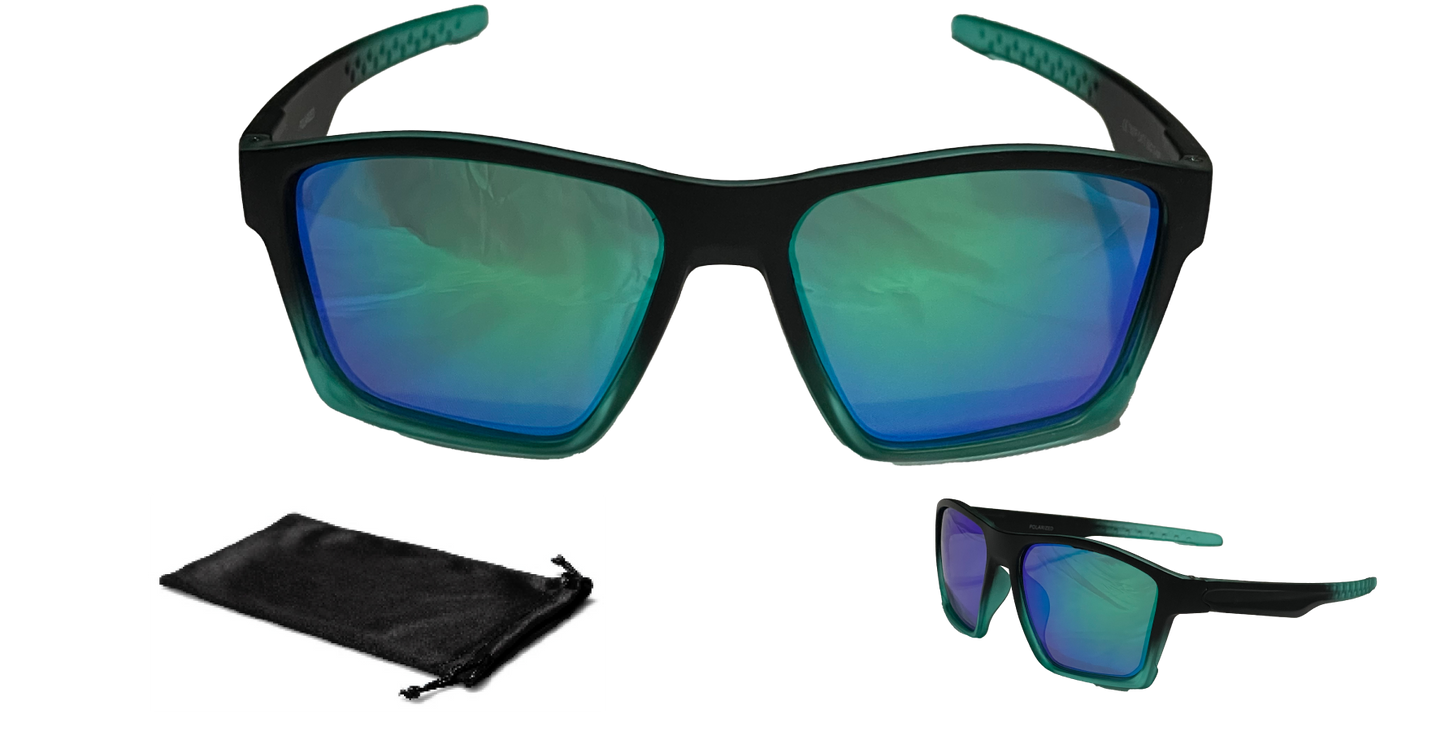 Aqua Black Squares