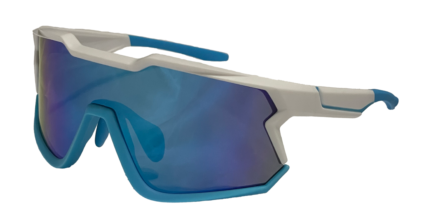 White/Light Blue Shield Sport