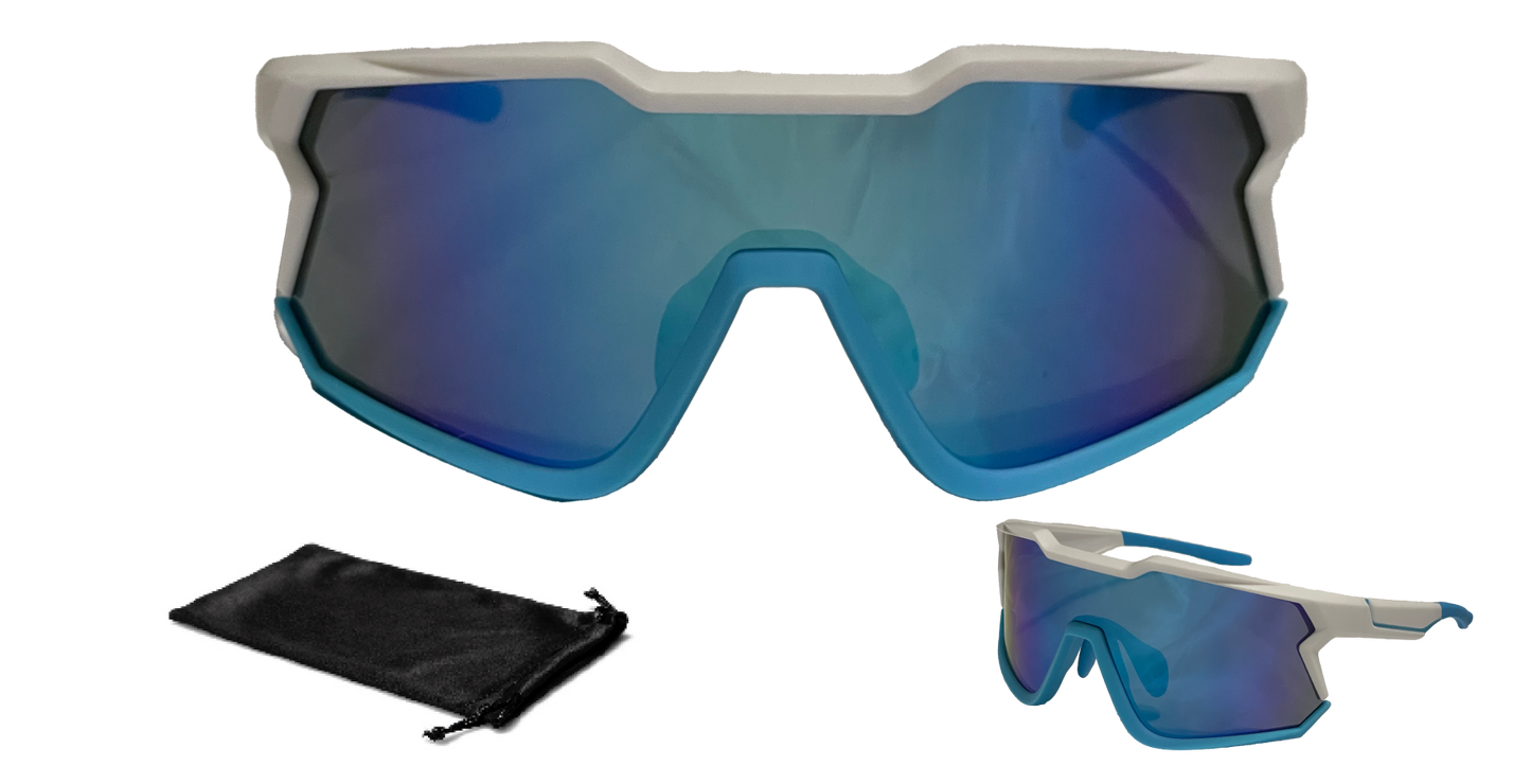 White/Light Blue Shield Sport
