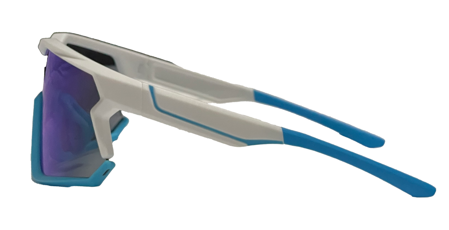 White/Light Blue Shield Sport