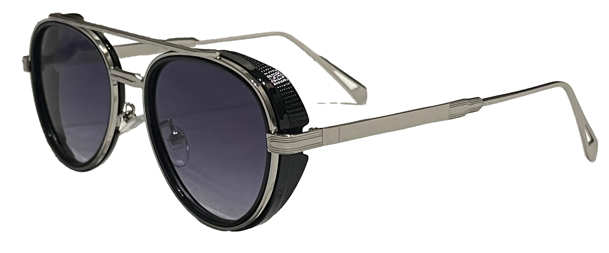 Silver Goggle Aviators