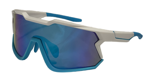 White/Light Blue Shield Sport