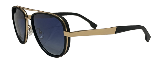Gold Wire Blue Aviators